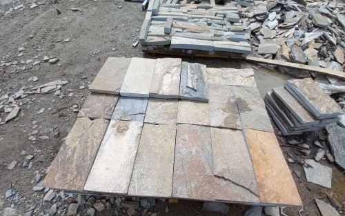 Плитка пилёная златолит Уральский для фасада купить в Ярославле